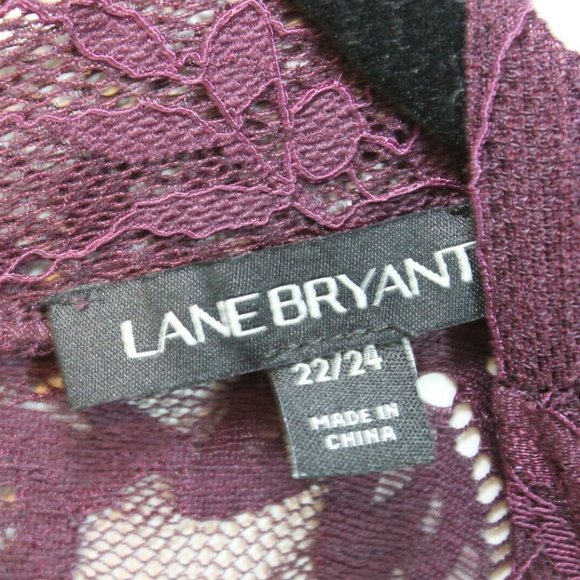 Lane Bryant High Collar Floral Lace Blouse H10949 - Picture 5 of 10